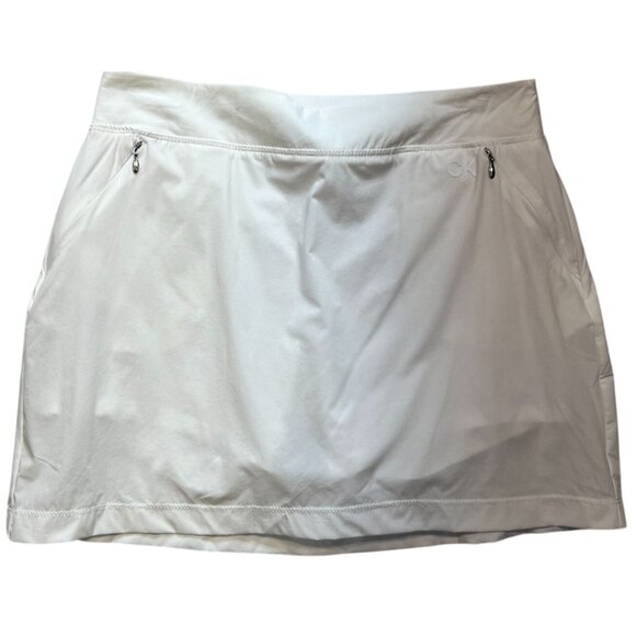 Calvin Klein Performance Women's Golf Skort Stretch Size S White Pockets Tennis - Picture 1 of 10